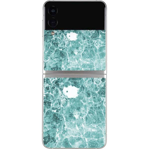 Crushed Turquoise Galaxy Z Flip3 5G Skin